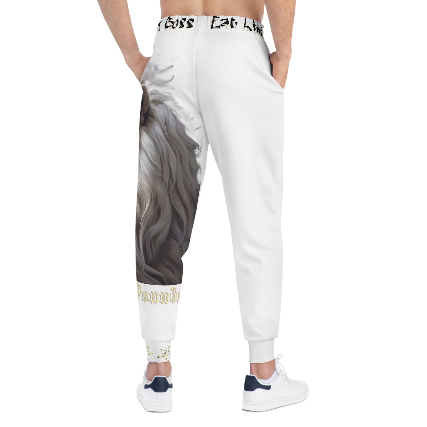 CrownsNPounds "WhiteLion" SweatBottoms