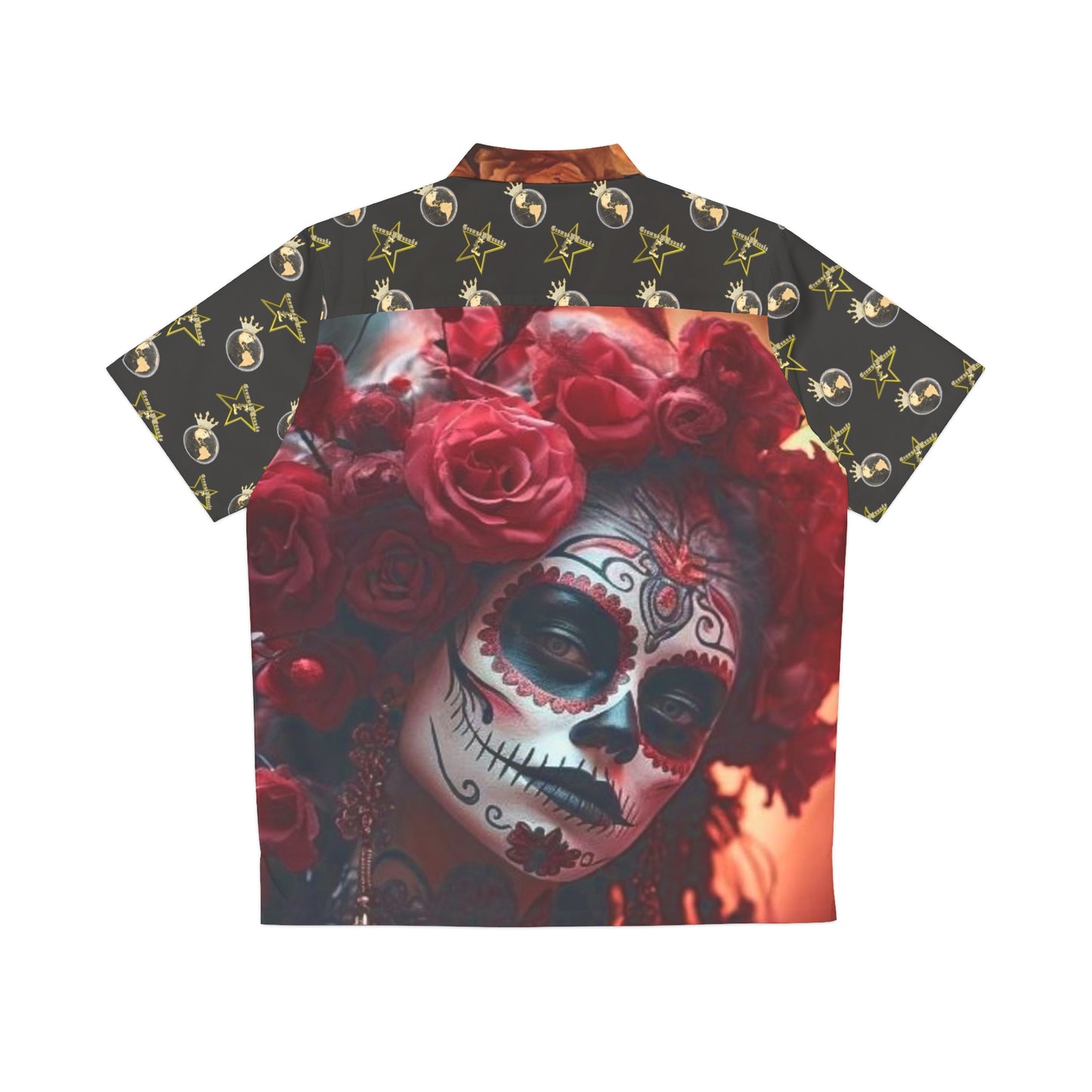 CrownsNPounds "Dia de la Muerte" button up