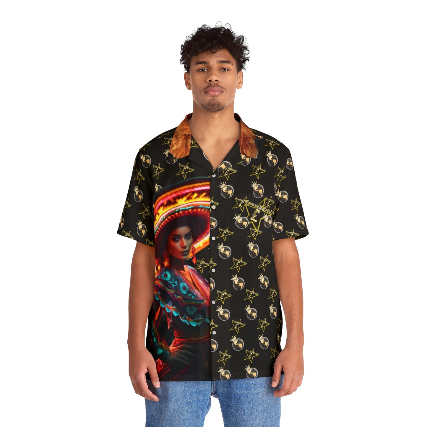 CrownsNPounds "Viva Mexico" button down