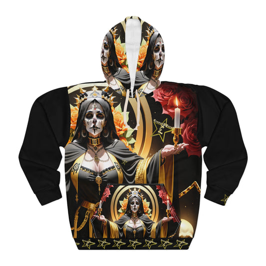 CrownsNPounds "2CandleSanta Muerte" Hoodie