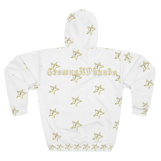 White CrownsNPounds "Universe Design" Hoodie