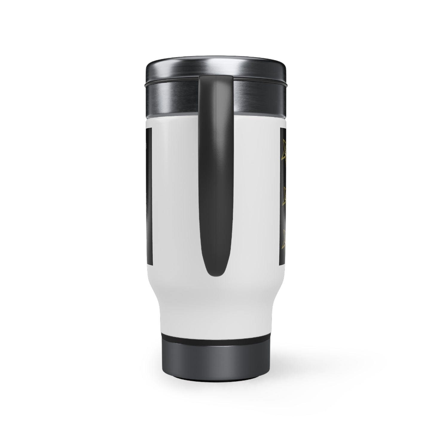 CrownsNPounds stainless Steel Travel Mug with Handle, 14oz