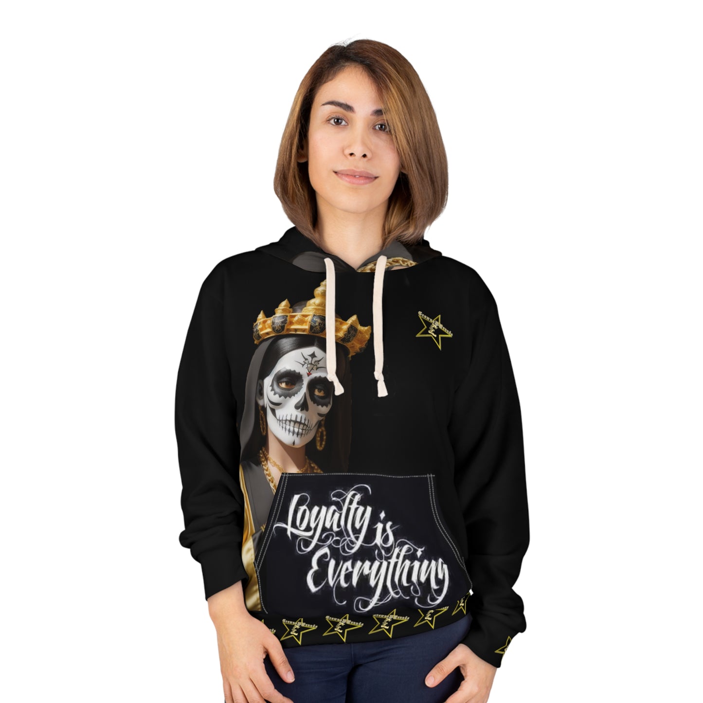 CrownsNPounds "Loyalty Is Everything Santa Muerte" Hoodie