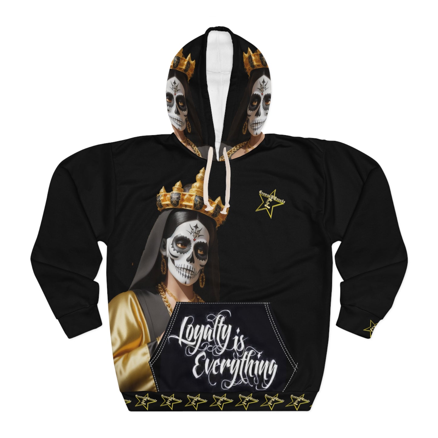 CrownsNPounds "Loyalty Is Everything Santa Muerte" Hoodie