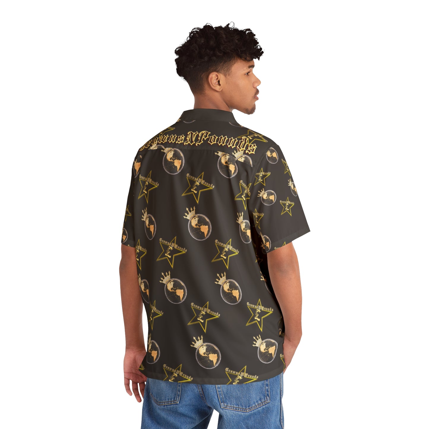 CrownsNPounds "UniverseOnATilt" button up