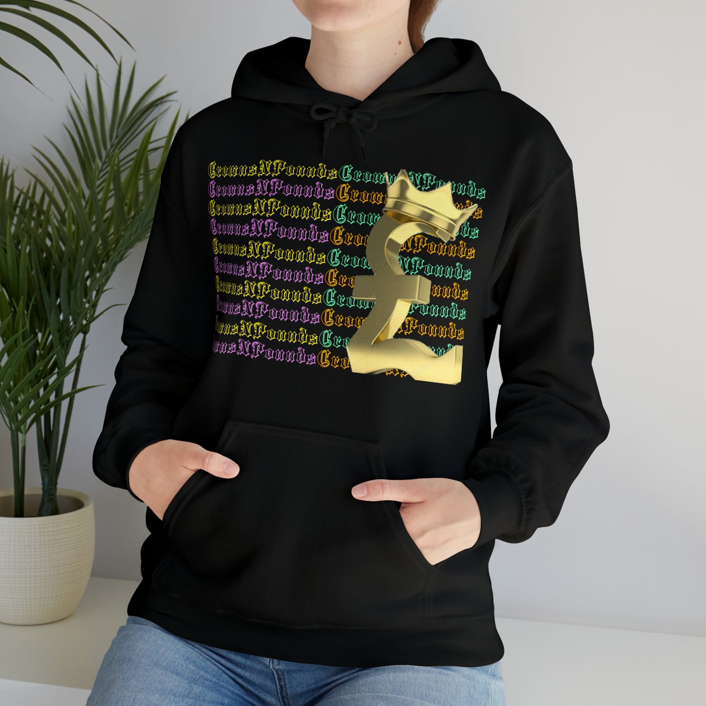 CrownsNPounds simple Hooded Sweatshirt