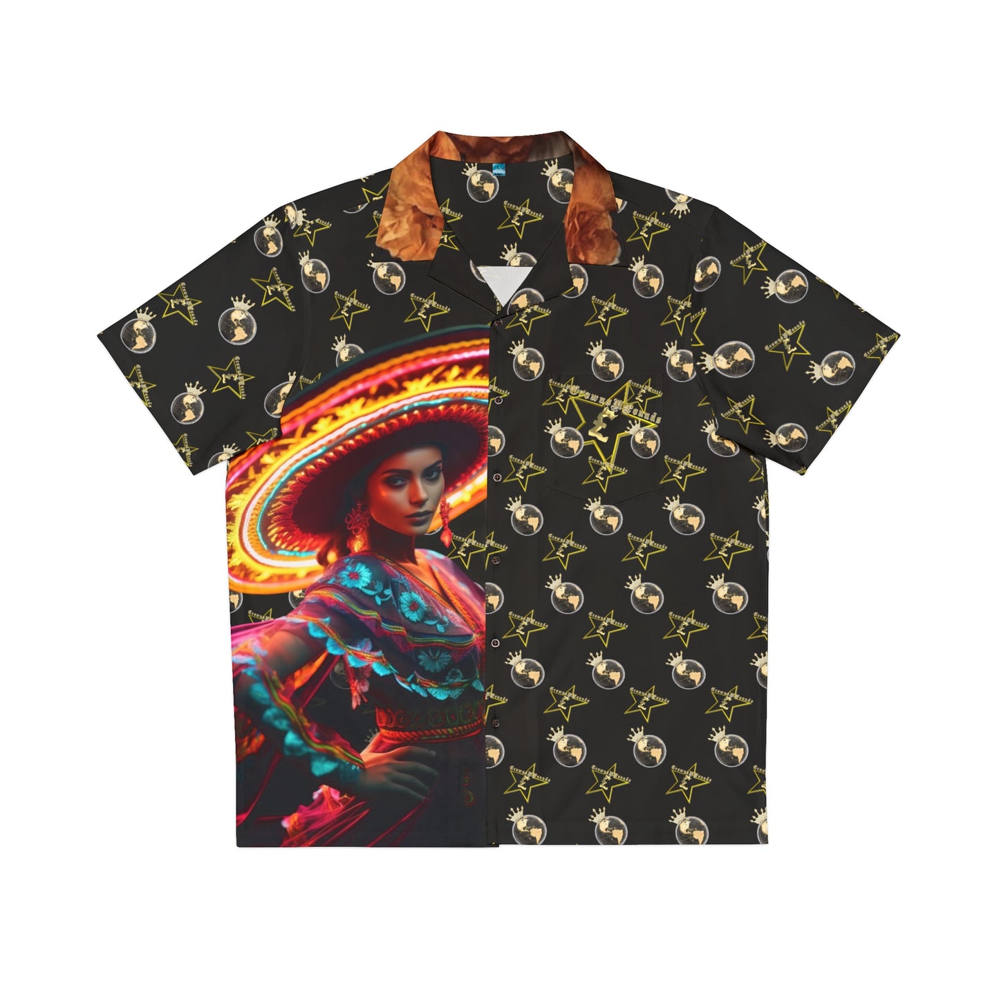 CrownsNPounds "Viva Mexico" button down